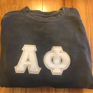 Comfort colors alpha phi sweatshirt